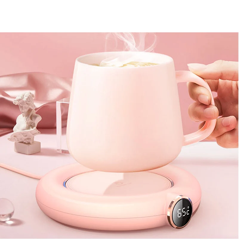 

Pink Cup Heater Usb Coffee Milk Electronics Heating Warm Cup Mat Student Dormitory Home Appliances Constant Temperature Coaster