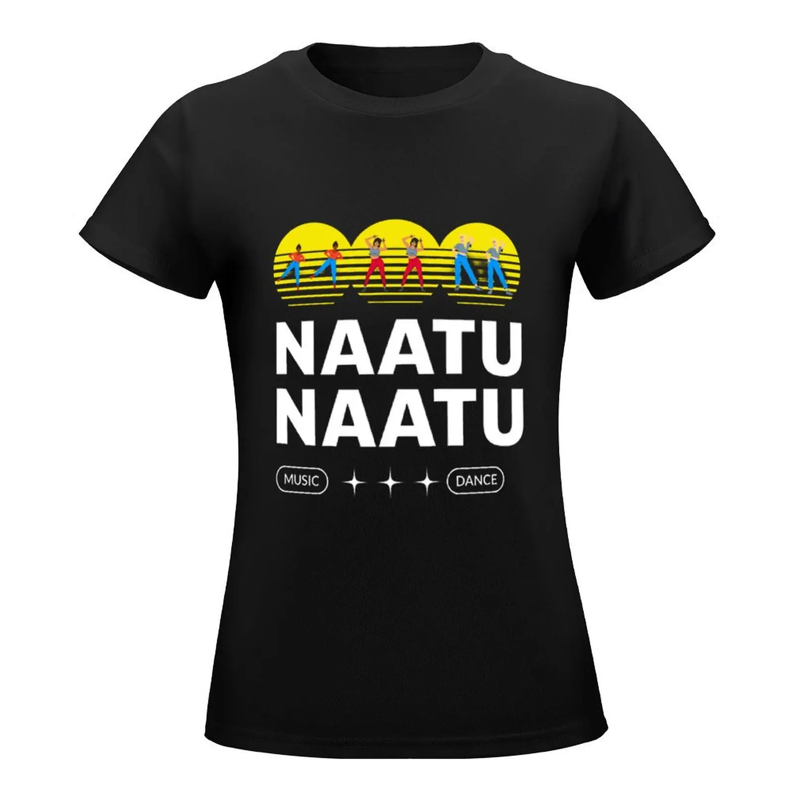 RRR NAATU (1) Футболка тяжелые возвышенные аниме одежда Летняя женская