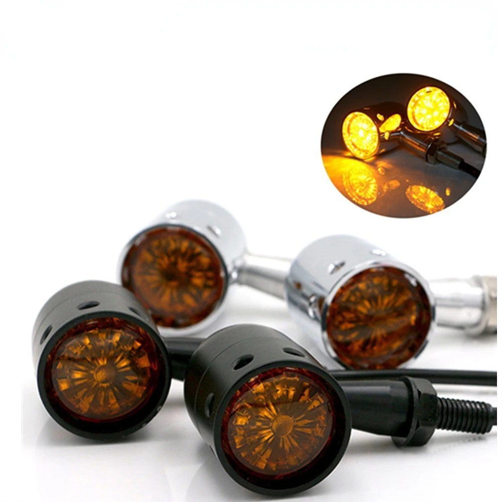 

2 pcs Command Light Turn Light For Harley Cruise Prince Hollowed Out Motorcycle Refitted Metal Shell