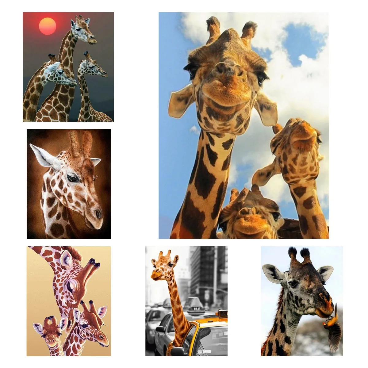 

5D DIY Diamond Painting Animals Giraffe Series Embroidery Mosaic Pictures Full Drills Cross Stitch Crafts Kits Living Room Decor
