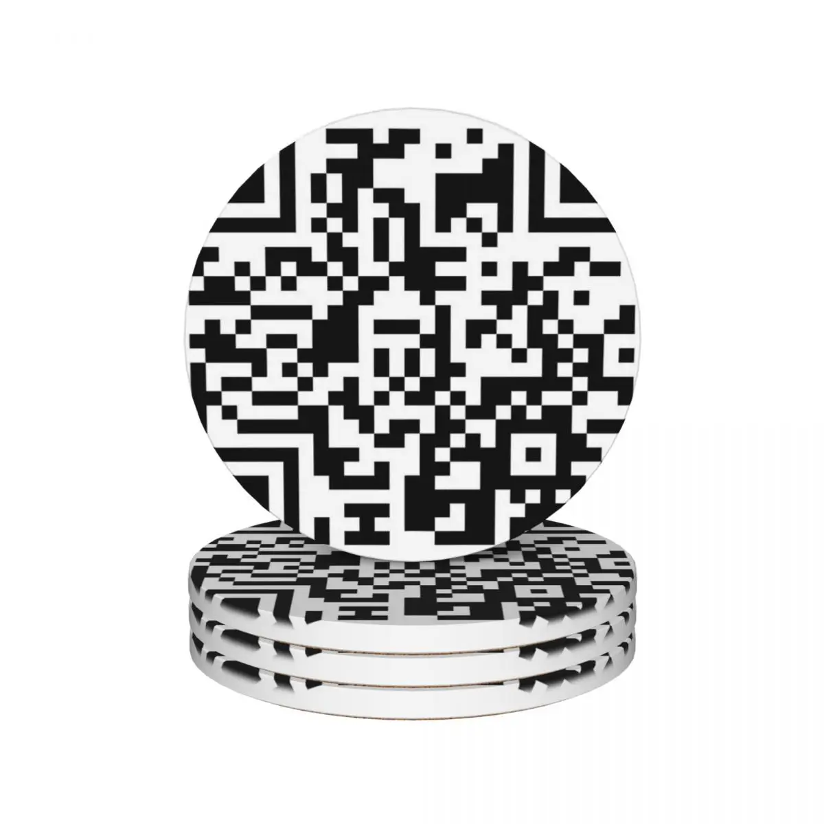 Керамические подставки Rickroll Sick Hara-Kiri Link с QR-кодом принадлежности для кухонного