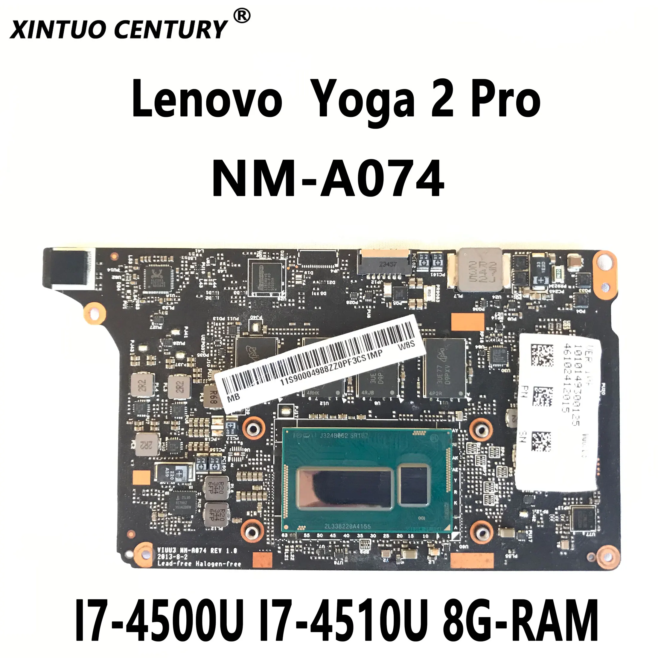 

5B20G38213 90004988 для Lenovo Yoga 2 Pro Материнская плата ноутбука VIUU3 NM-A074 с I7-4500U 8-RAM DDR3 100% протестирована