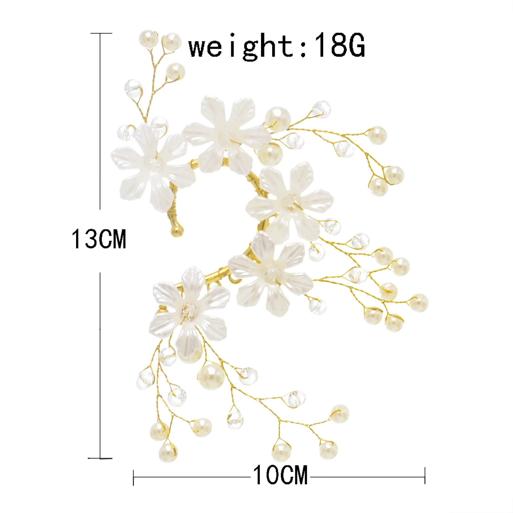 1 шт. левые ушные манжеты для женщин свадебные золотые Проводные жемчужные