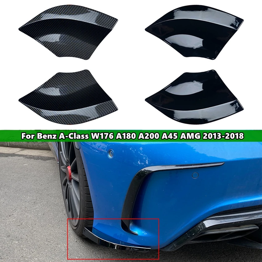 

Автомобильный диффузор для заднего бампера, боковые разветвители, спойлер для Mercedes-Benz класса A W176, A180, A200, A45, AMG 2013, 2014, 2015, 2016, 2017, 2018