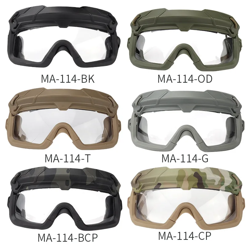 

2022 New Tactical Airsoft Paintball Goggles Hunting Glasses CS Wargame Safety Goggles Fits for Helmet