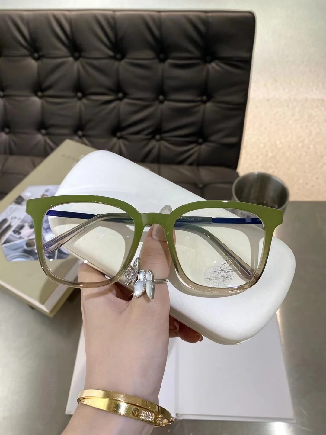

New Fashion Prescription Glasses Frame Ultra Light Retro Polygon Men's And Women's Same Popular Glasses