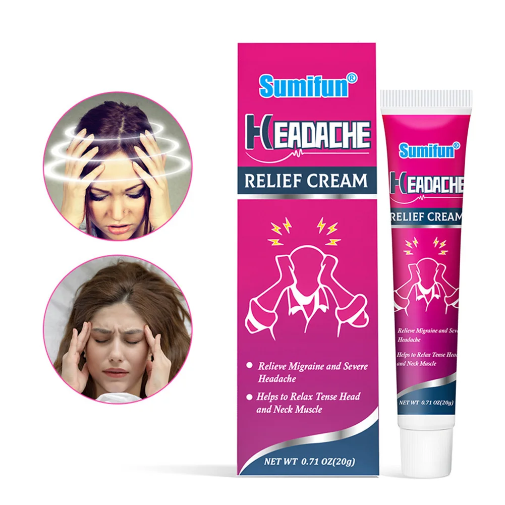 

20g Natural Herbal Headache Relief Ointment Natural Herbal Head Pain Neck Muscle Relief Cream For Headache Dizziness
