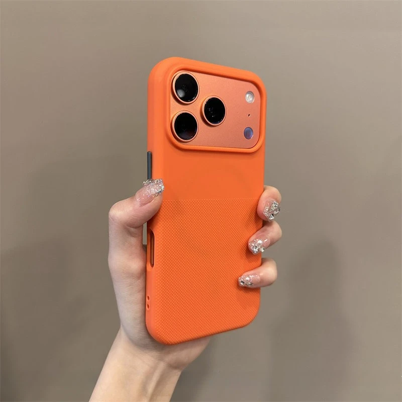 Фото Матовый чехол для iPhone 15 16 17 Pro Max Air с магнитным креплением, приятный на ощупь, оригинальный цвет, защитный фланелевый дизайн на задней крышке (Coque) №4