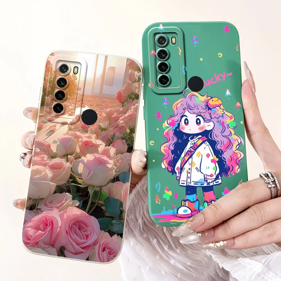 6 3 &quotдля Redmi Note 8 силиконовый роскошный модный противоударный чехол-бампер с