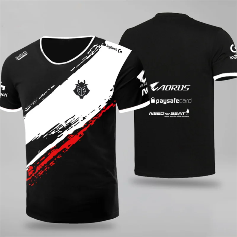 

Summer Esports O Neck T-Shirt Game Top Team Pro Player Fashion Leisure Sport Streetwear T Shirt High Quality Game Clothing