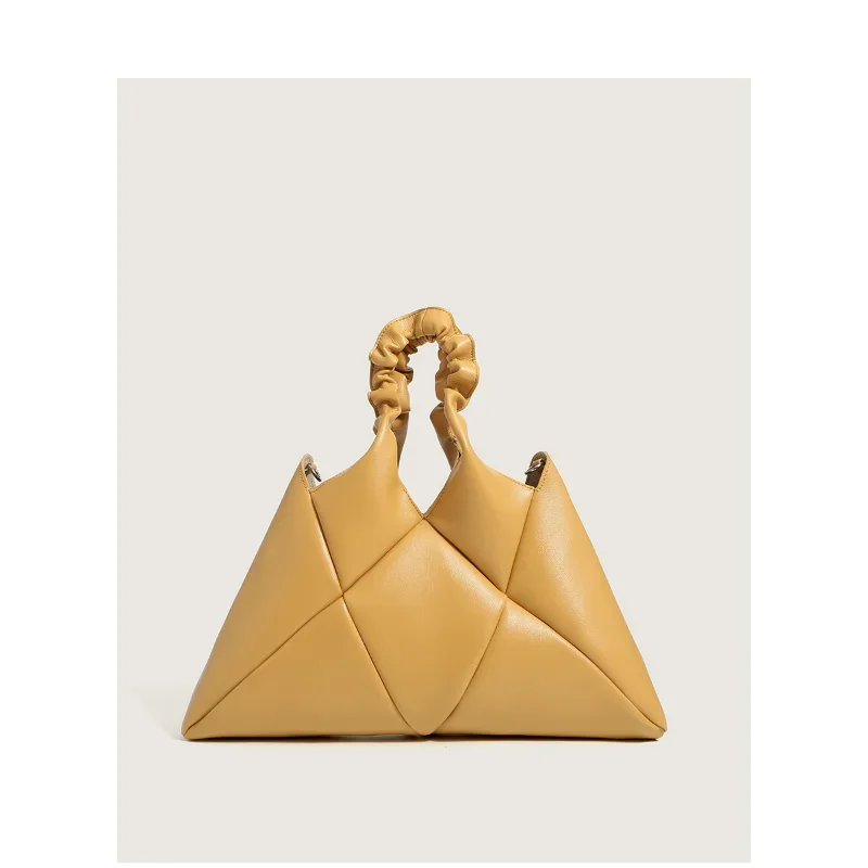 

Fashion Genuine Leather Blogger Catwalk Style Brwon White Yellow Black 4 Color Handbags For Ladie Wrist Shoulder Crossbody Bag