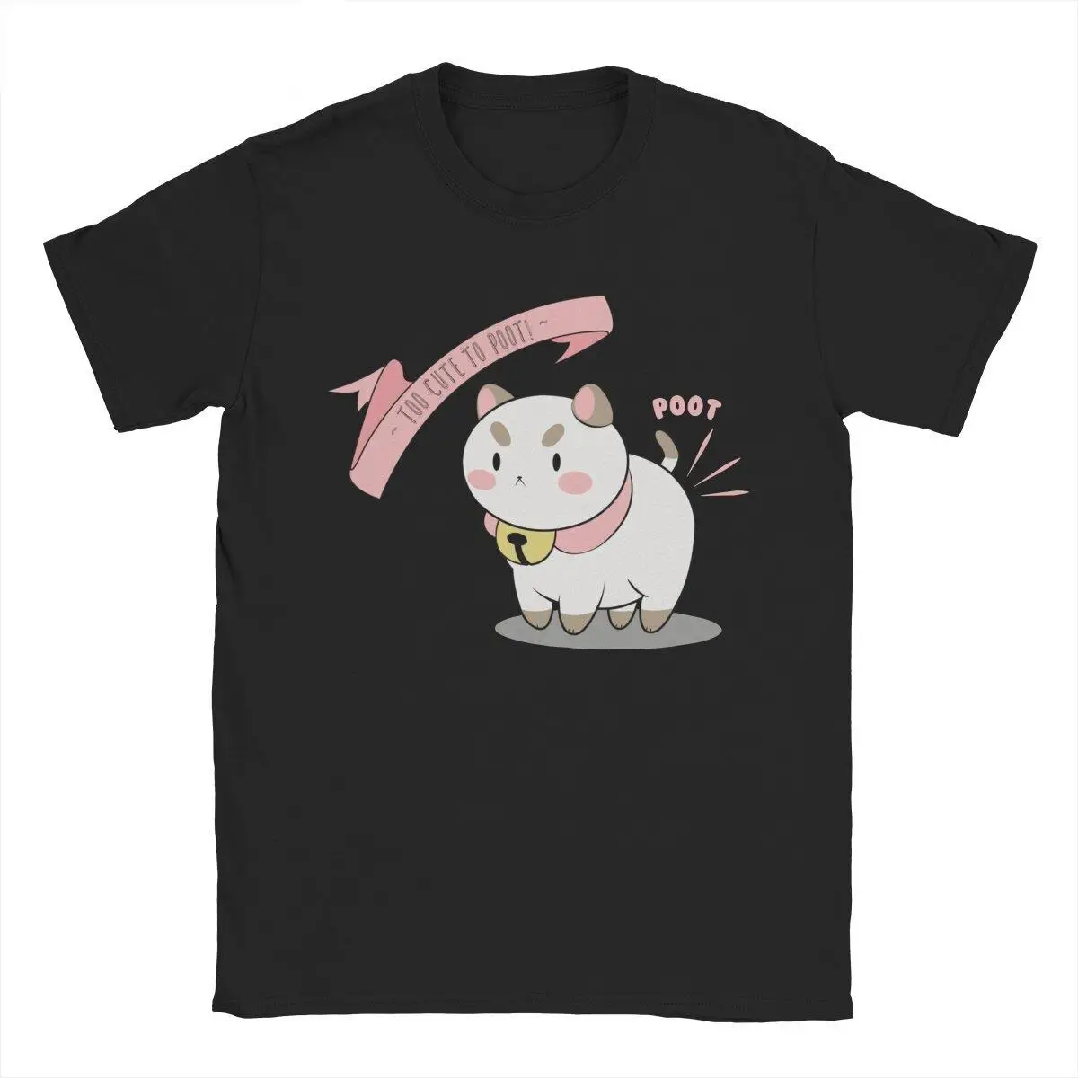 

Men Too Cute To Poot Bee And Puppycat T Shirt Cotton Clothes Humor Short Sleeve Round Collar Tee Shirt Graphic Printed T-Shirt
