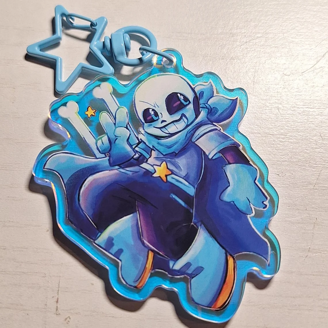 Фото Брелок UTMV Sanse - Акриловые подвески Ink Swap Dream Error Nightmare - Подарок для фанатов Undertale - Подвеска для рюкзака №3