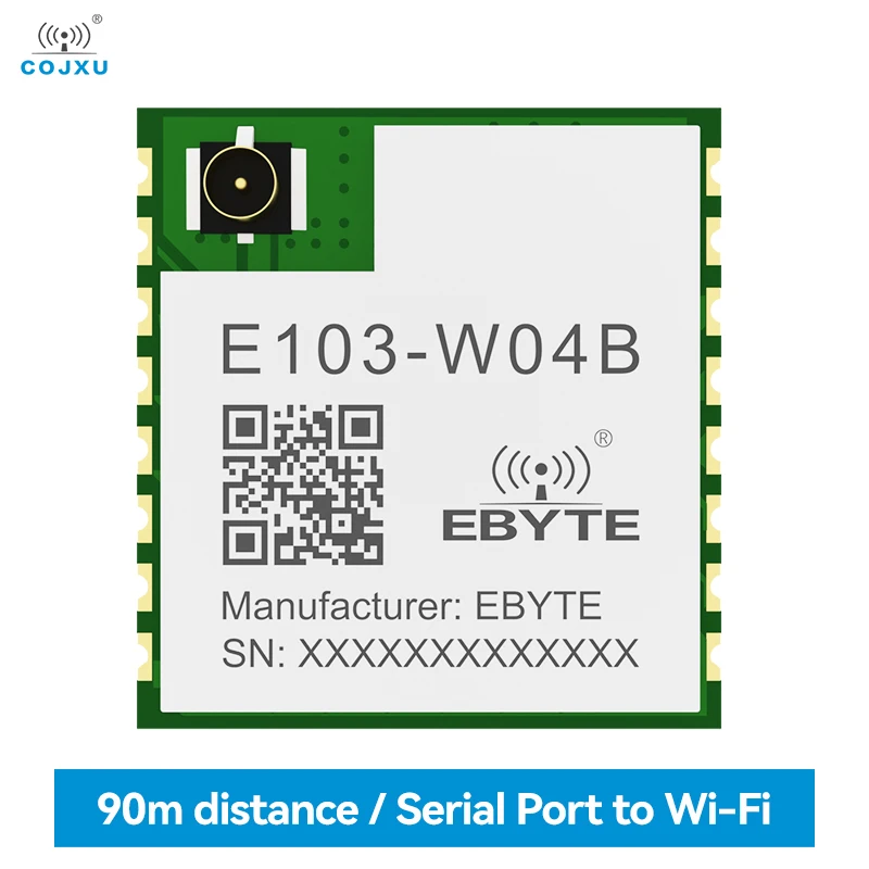 Последовательный Серверный модуль UART с поддержкой Wi-Fi, печатная плата серии TCP/UDP/MQTT/HTTP COJXU E104, Бортовая антенна, модуль Wi-Fi шлюза Modbus IoT