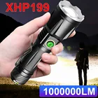 Super XHP199 Мощный светодиодный фонарик 1000000LM 18650 XHP50 Мощный перезаряжаемый тактический фонарь-фонарик 26650 Ручной фонарь