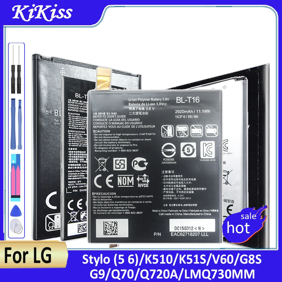 

G8S ThinQ LM-G810 Stylo5 Q720 K50 V60 LMG900TM K510 STYLO 6 Q730 battery For LG BL-T43 BL-T44 BL-T45 BL-T46 BL-T47 BL-T48 BL-T49