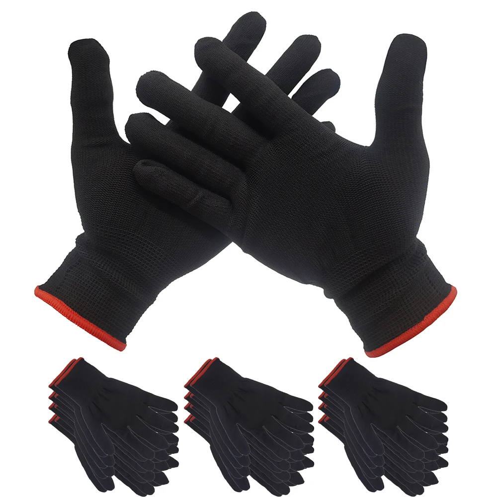 20 Pairs Anti-Static Window Tint Carbon Fiber Vinyl Car Wrap Sticker Film Install Gloves Auto Nylon Tinting Work Gloves D08B