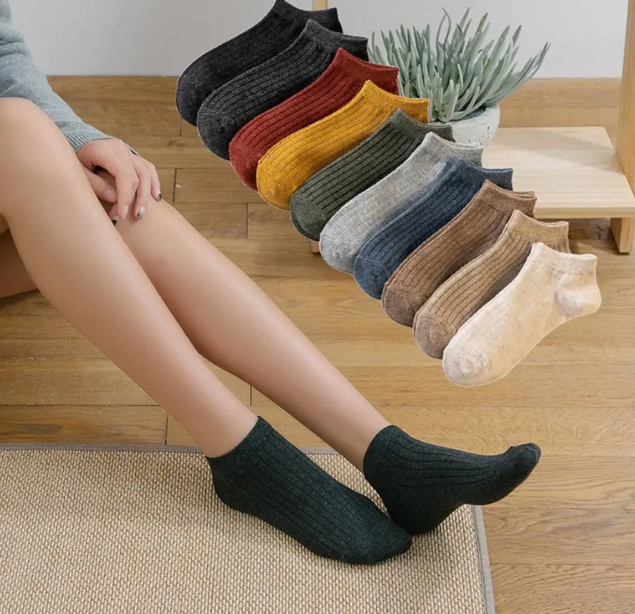 

2022 женские короткие дышащие носки спортивные однотонные мужские удобные хлопковые чулки унисекс