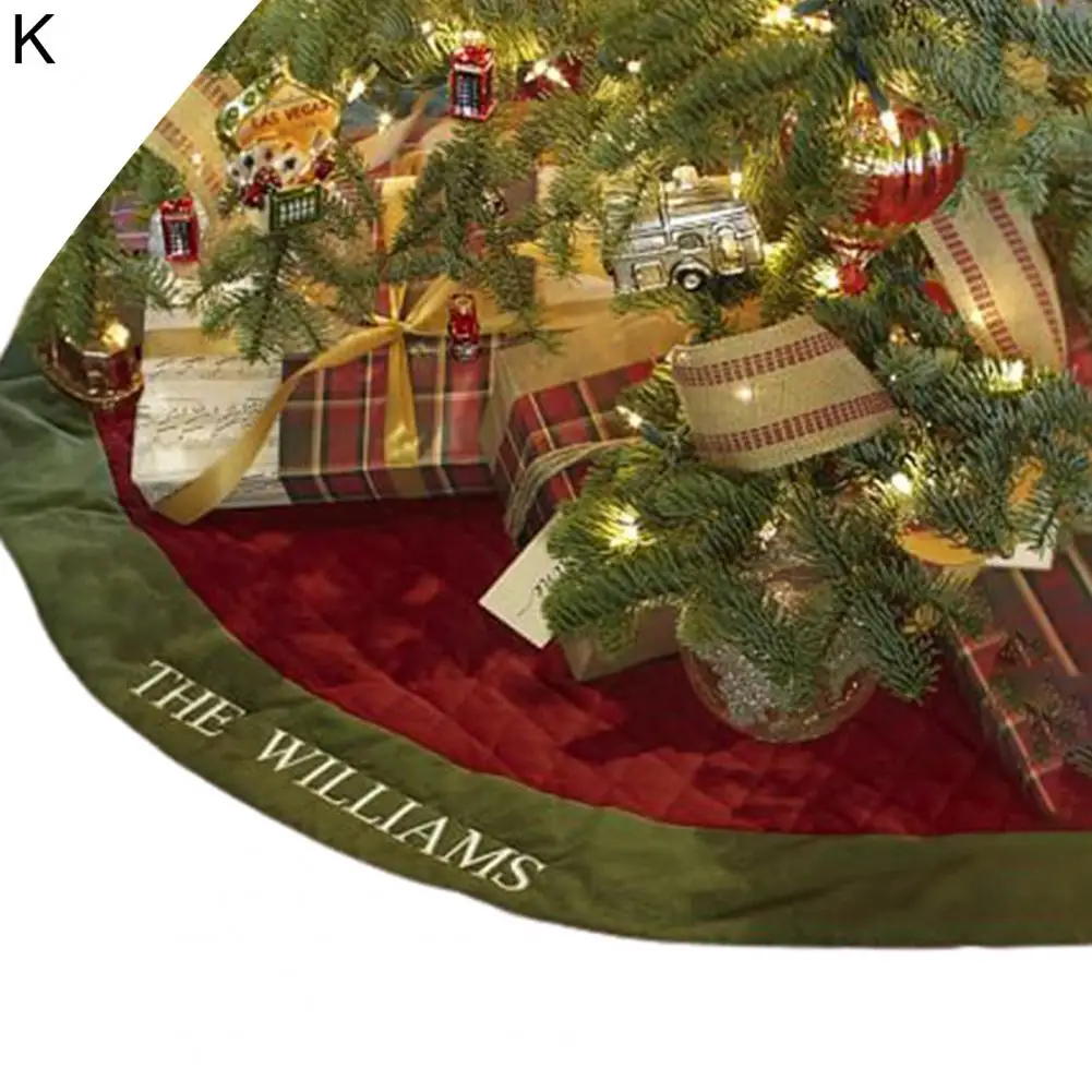 

Washable Unique Xmas Party Decor Tree Pad Round Christmas Tree Mat Soft for Festival