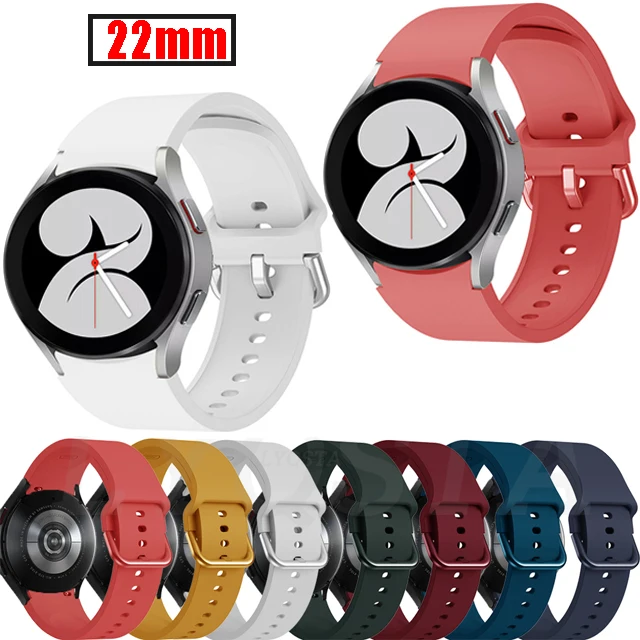 

20mm For Samsung Galaxy Watch 4 40mm 44mm Smart Watch Silicone Strap For Galaxy Watch 4 Classic 42mm 46mm Replacement Bracelet