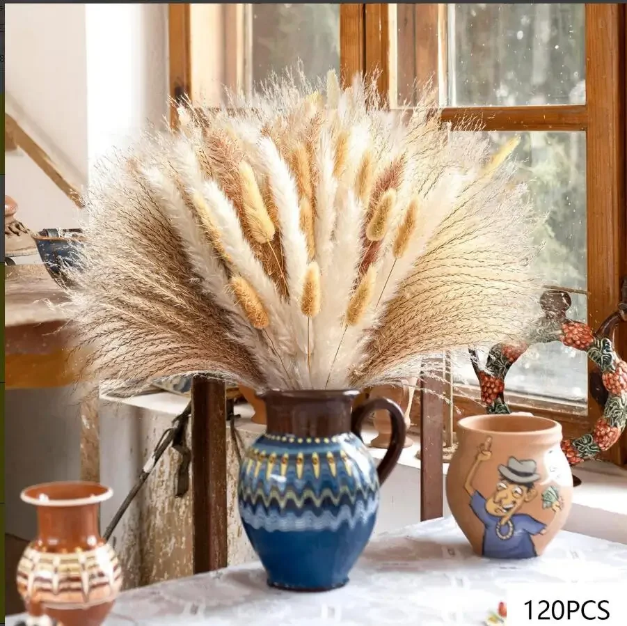 

Букет из сухих пампасов YN HI FLOWER ENJOY YOUR LIFE