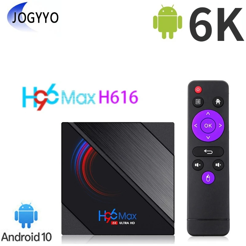 

Приставка Смарт-ТВ H96 Max, android 10, 4 + 64 ГБ, 6K, Wi-Fi 2,4/5,8 ГГц