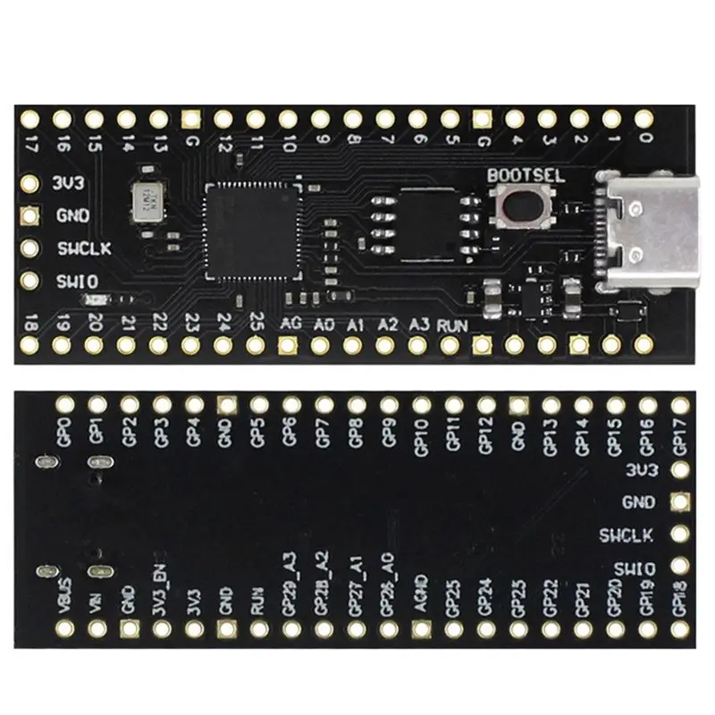 Фото (A01R) Плата для разработки Raspberry Pi YD-RP2040, 16 МБ флэш-памяти, двухъядерный микроконтроллер ARM 264 КБ, материнская плата №2