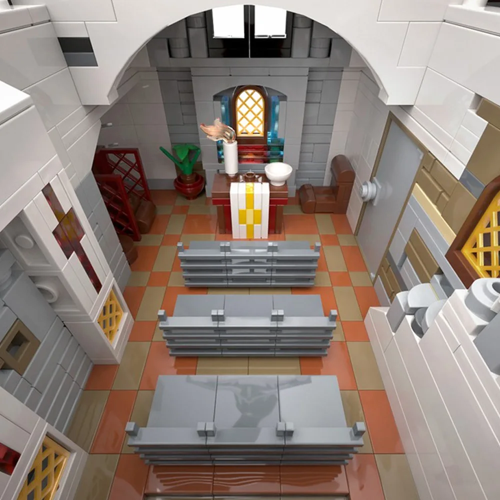 Модель церкви Адальберта MOC строительные блоки средневековая краковская церковь