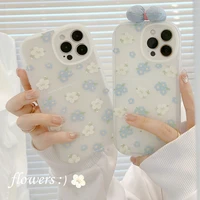 small flowers fresh literature ins retro soft phone case for iphone 13 pro max 12 pro 11 xr xs max x 7 8 plus back cover cute