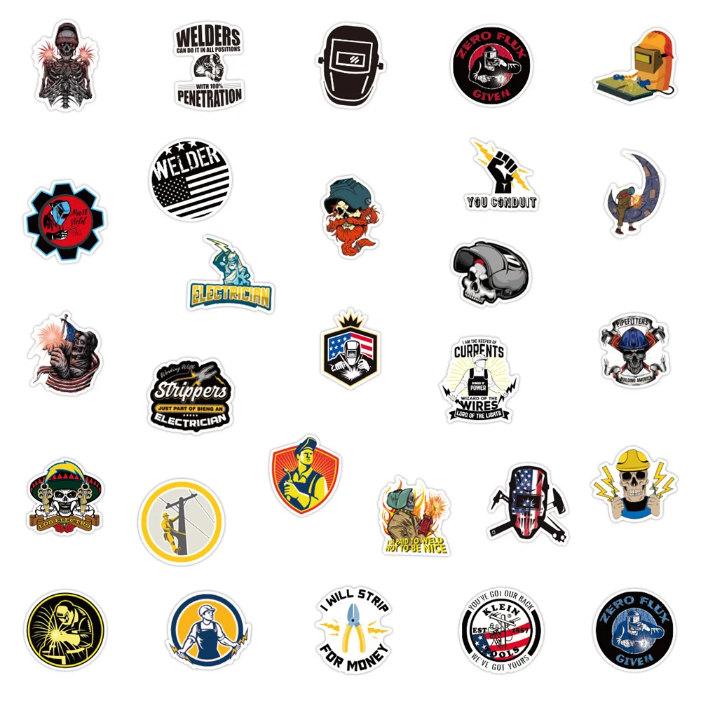 10/30/50 шт. жесткая шляпа для сварщика электрика крутой шлем граффити детский