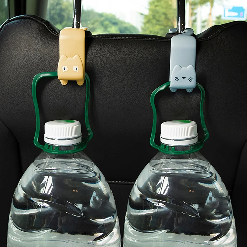 

2022 2Pcs Universal Car Seat Back Hook Car Accessories Interior Portable Hanger Holder Storage for Car Bag Purse Cloth