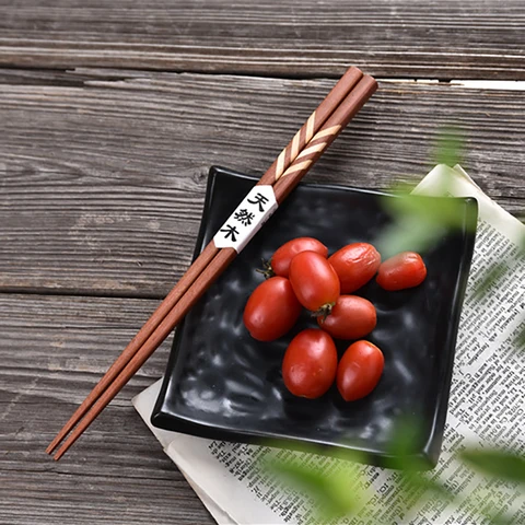 1 пара экологически чистый хороший подарок прочные палочки для еды в японском стиле для влюбленных из натурального дерева кухонная посуда с любовным сердцем