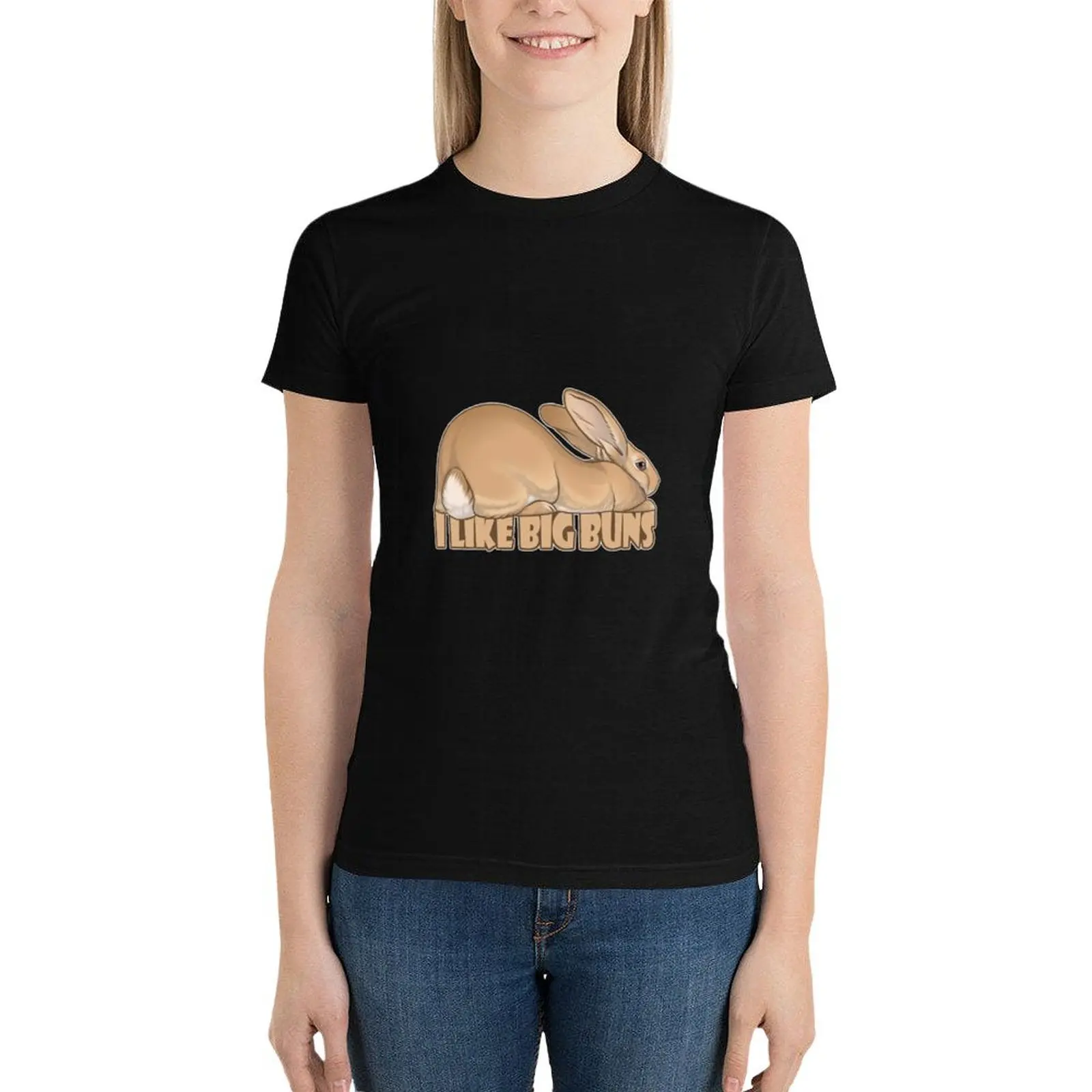I Like Big Buns - Fawn Sticker футболка летние топы кавайная одежда женская летняя футболки