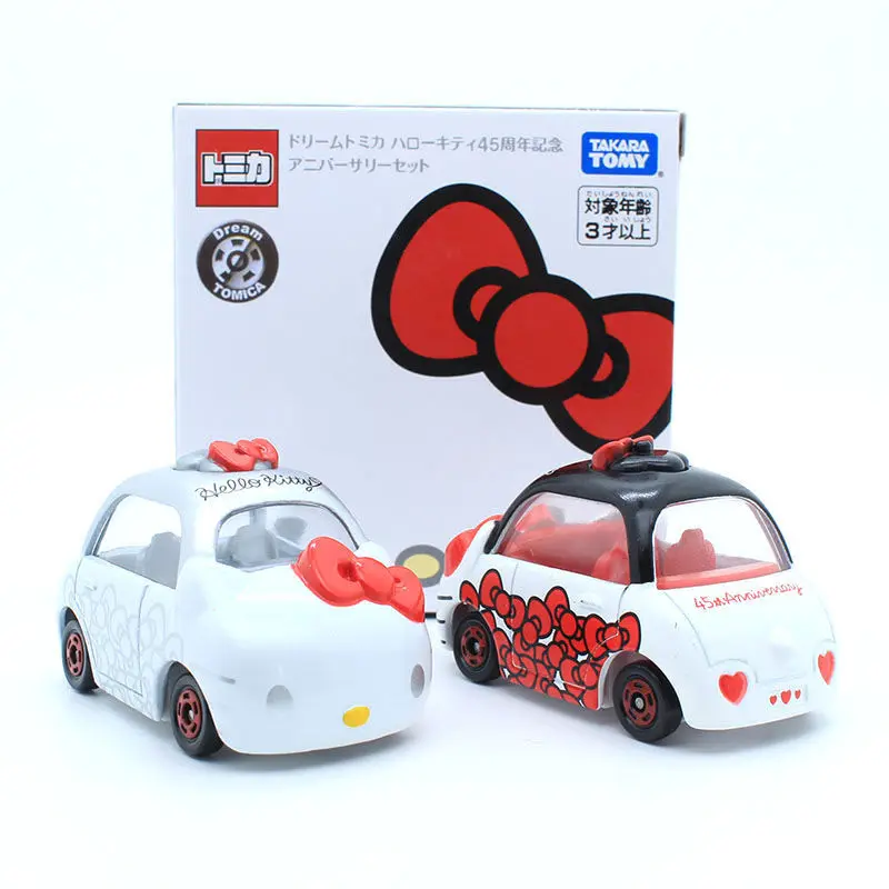 

TAKARA TOMY Hello Kitty Sanrio Series Limited Edition 1:64 Metal Diecast Vehicle Toy Alloy Car Model Toy Kids compact car Gift