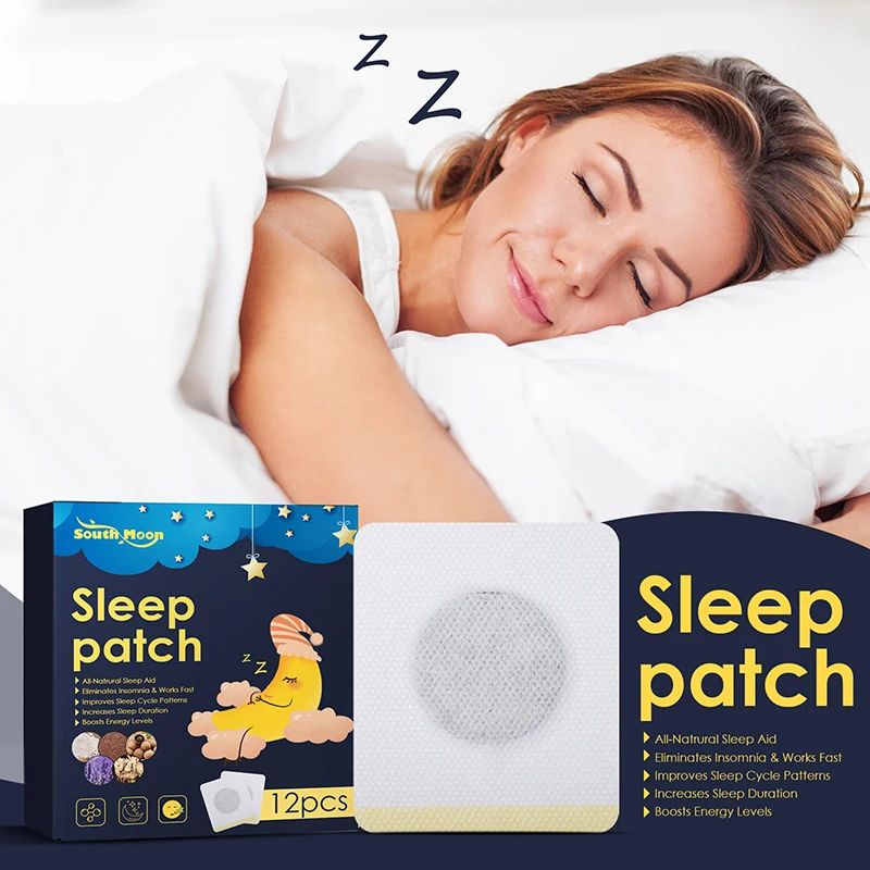 

12Pcs/Bag Sleeping Patches Relieve Stress Anxiety Improve Insomnia Brain Relax Sticker Personal Health Care Accessories