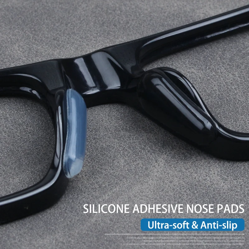 

COLOUR_MAX 6 pairs Stick On Nose Pads Non-Slip for Glasses Soft Silicone Adhesive Eyeglass Nose Pads Drop Shape