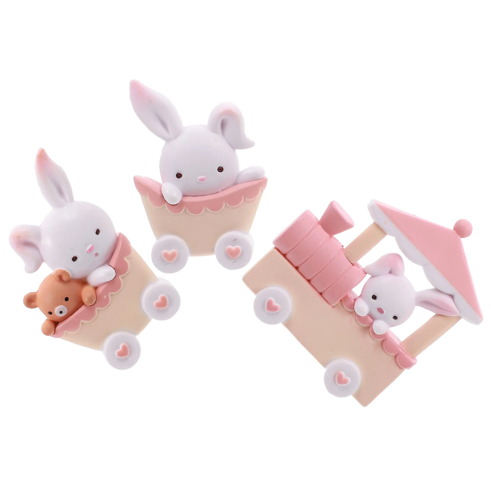 

Easter Party Table Centerpiece Cupcake Toppers Miniature Animals Ornament Girl Birthday Cartoon