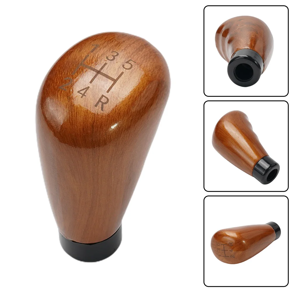 

5 Speed Shifter Knob Universal Imitation Peach Wood Manual Car Gear Stick Shift Knob Durable Interior Car Truck Accessories
