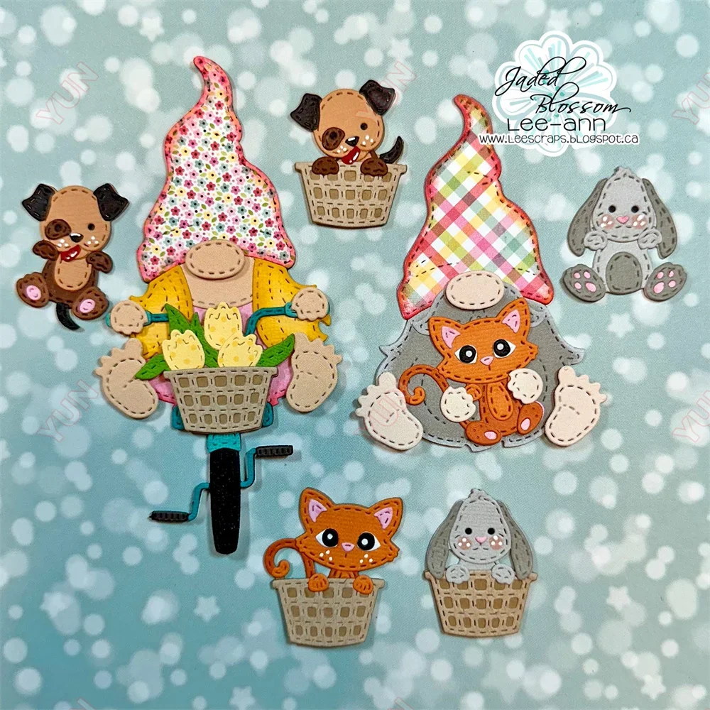 Bunny Trail Beautiful Ride Пасхальная бирка Металлические штампы и DIY Трафарет для