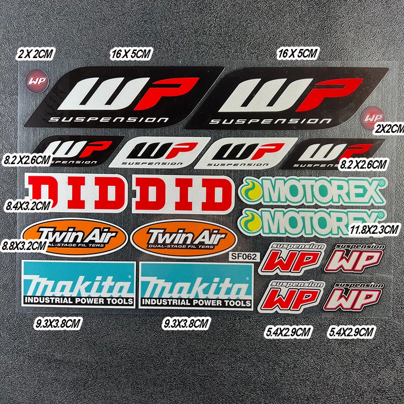 

Светоотражающая подвесная наклейка Wp, аксессуары для мотоциклов, наклейки на амортизаторы, водонепроницаемые украшения для ktm KONDA SUZUKI KAWASAKI