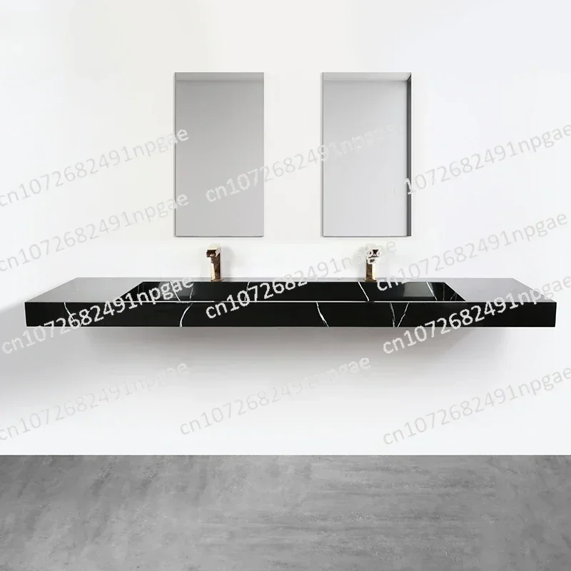 Раковины для общественных ванных комнат черного цвета двойные раковины