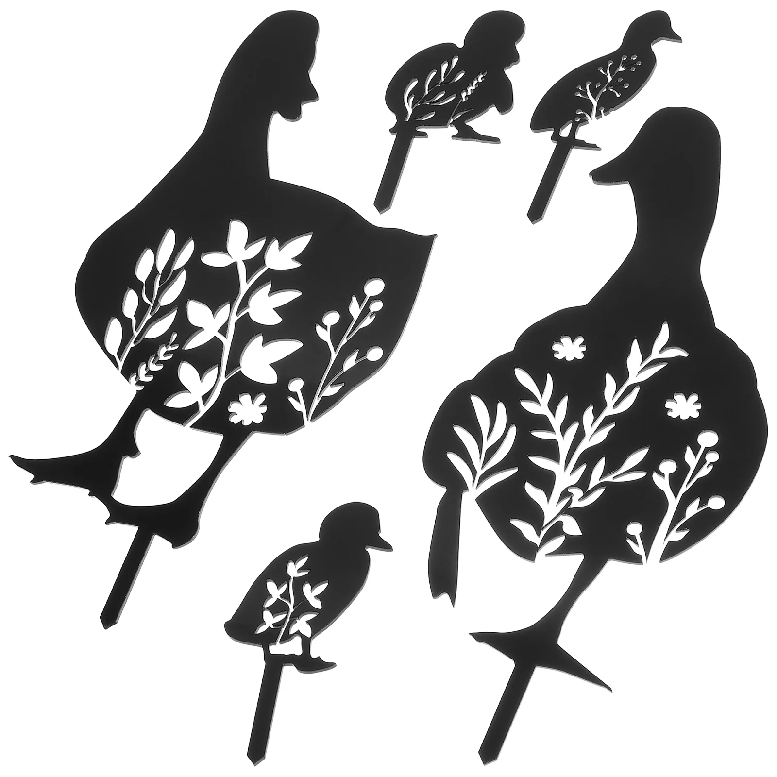 

Garden Decoration Duck Yards Decorative Acrylic Stake Sign Lawn Accessory Simulation Insert Ornament