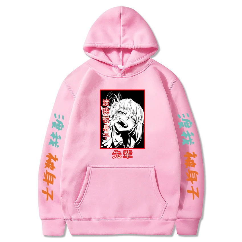 

Himiko Toga My Hero Academia Anime Senpai Print Unisex Hoodies Kawaii Women Winter Hoodies Oversized Male Casual Sweatshirts