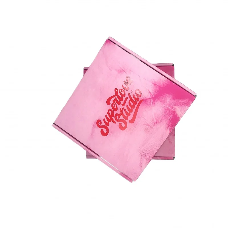 

Роскошная бумажная коробка для макияжа, индивидуальный логотип, печатная гофрированная бумажная коробка для доставки, подарочная упаковка