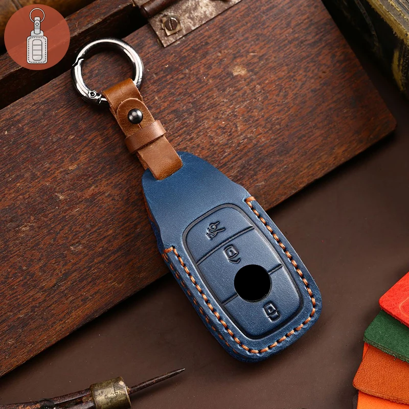 

Кожаный чехол для автомобильного смарт-ключа, чехол для брелока, защитный чехол для Брелока Для Mercedes Benz S450 Maybach, аксессуары, держатель для брелока, сумка