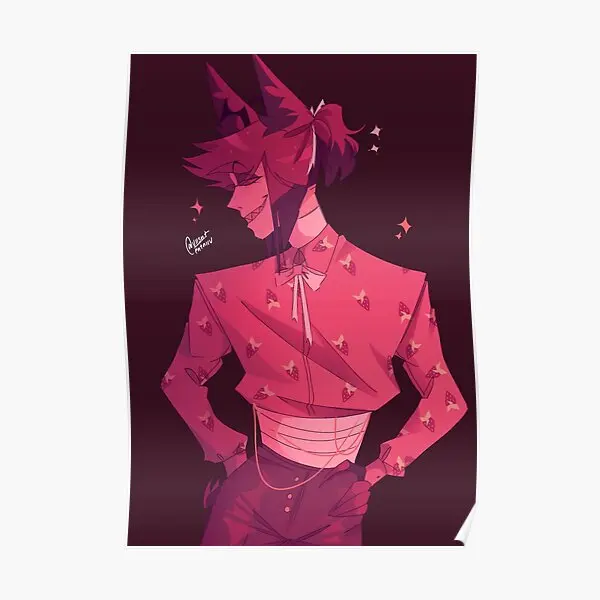 Настенный постер клубничный аластор Ver 2 современный винтажный декор картина