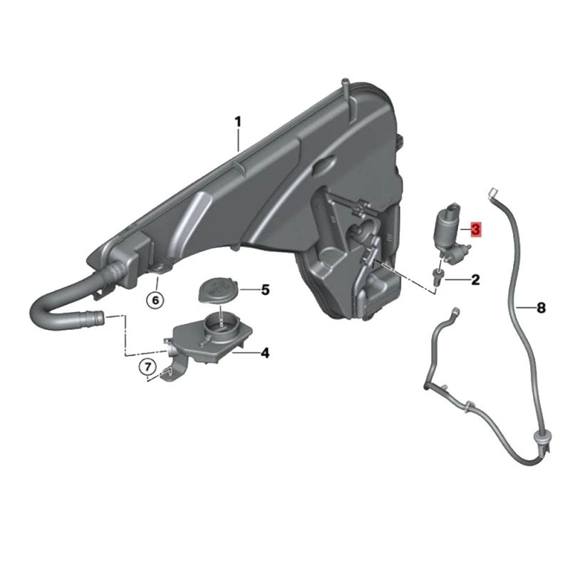 67127388349 Флюоресцентный двигатель насоса для BMW X1 X2 X3 X4 X5 F15 F39 F45 F46 F49 F85 2014-2016
