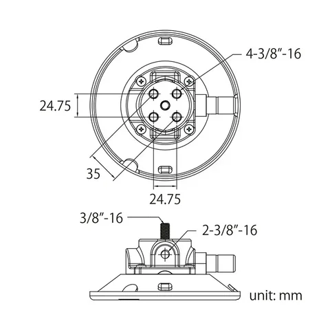 Присоска KUPO с шпилькой с резьбой 3/8 дюйма-16, детской штифтом, детским адаптером, KSC-03MP/ KSC-04MP/ KSC-05MP/ KSC-06MP