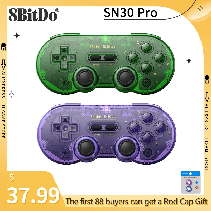 

8Bitdo SN30 PRO Bluetooth Controller - For Nintendo Switch/Windows10/11/MacOS/Android/Steam Deck Gamepad