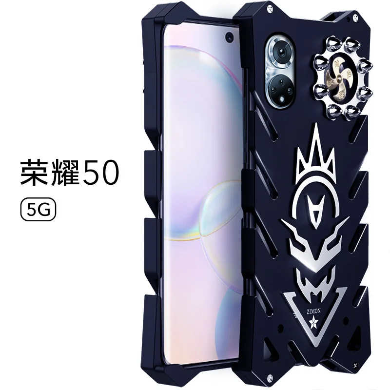 

Dropshipping Metal Steel Machinery Shockproof Protection For Honor 60 50 Se V40 50e Shell Bumper Back For Honor50 Pro CASE